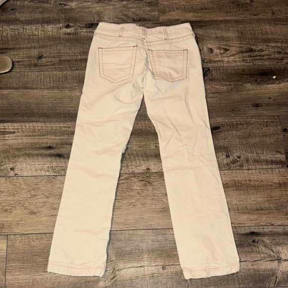 Free People Cream Distressed Pants - Picture 7 of 8
